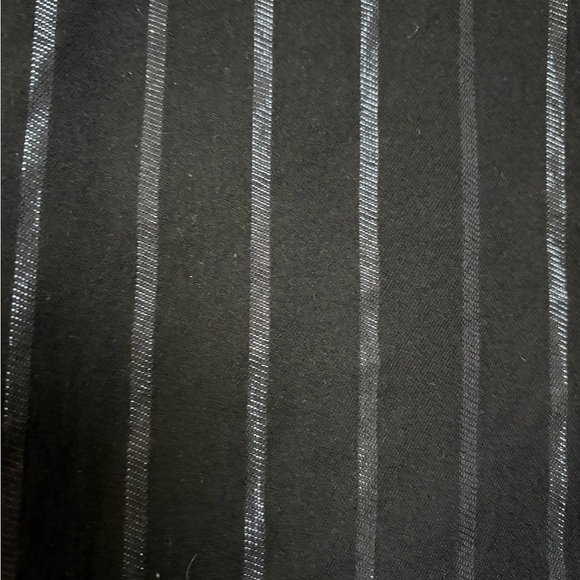 Victoria's Secret Black with Metallic Blue Stripe Button Down Sleepshirt. Size L - Picture 2 of 10